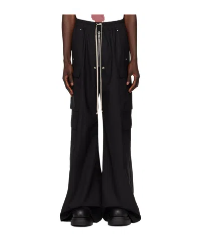 RICK OWENS WIDE-LEG CARGO TROUSERS