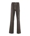 Rick Owens Elastic Waist Casual Pants In Brown