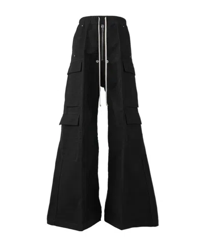 RICK OWENS RICK OWENS WIDE-LEG DRAWSTRING CARGO PANTS