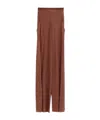 Rick Owens Elastic Waist Casual Pants In Brown