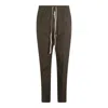 Rick Owens Trousers Featuring Elastic Waistband And Pockets In Brown