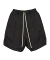 Rick Owens Black Swimwear With Elastic Waistband And Drawstring In Black