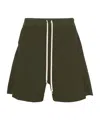 Rick Owens Drawstring Pods Shorts In Green