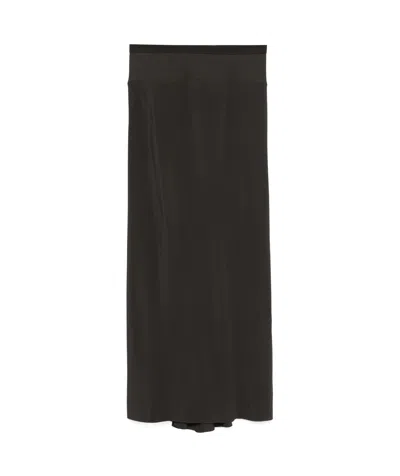 Rick Owens Elastic Waist Skirt In Black