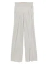 Rick Owens Elastic-waist Straigh-leg Trousers In White