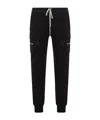 Rick Owens Stretch Cotton Cargo Sports Pants In Black