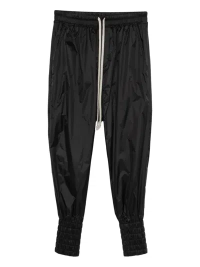 Rick Owens Elastic-waistband Trousers In Black