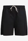 Rick Owens Elasticated Bermuda Shorts In Black