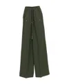 Rick Owens Elasticated Drawstring-fastening Trousers In Green