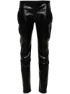 Rick Owens Elasticated-waist Leggings In Nero