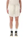 Rick Owens Above-knee Boxers With Elasticized Waistband And Beveled Splits