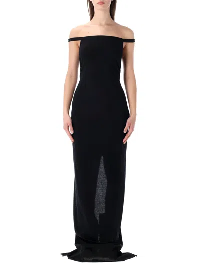 Rick Owens Elegant Mini Dress For The Modern Woman In Black