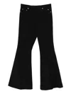 Rick Owens Embellished Flared Trousers In Black