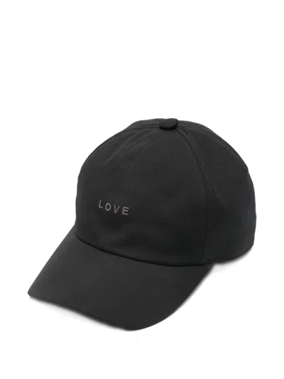Rick Owens Love Embroidered Baseball Cap In Red