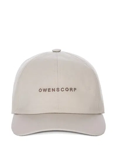 Rick Owens Embroidered Baseball Cap In Neutral