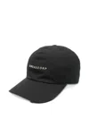 Rick Owens Logo Embroidered Snapback Baseball Cap In Black