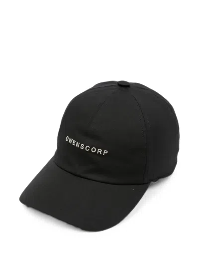 Rick Owens Embroidered Logo Baseball Cap In Black
