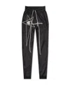 Rick Owens Embroidered Logo Joggers In Black