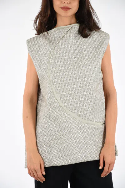 Rick Owens Embroidered Mushroom Top Dinge/degrade In Grey