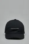 Rick Owens Logo Embroidered Snapback Baseball Cap In Black