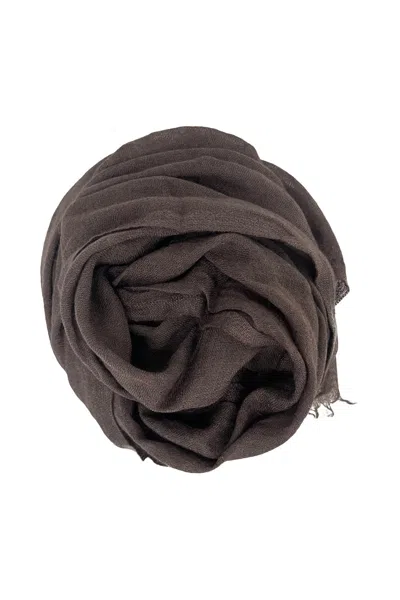Rick Owens Emily Scarf, 140x200 In Brown