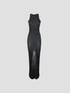 Rick Owens Essential Basic Tank Gown In Black