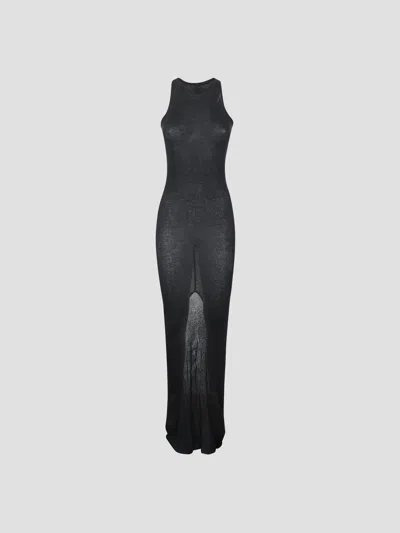 Rick Owens Essential Basic Tank Gown In Black