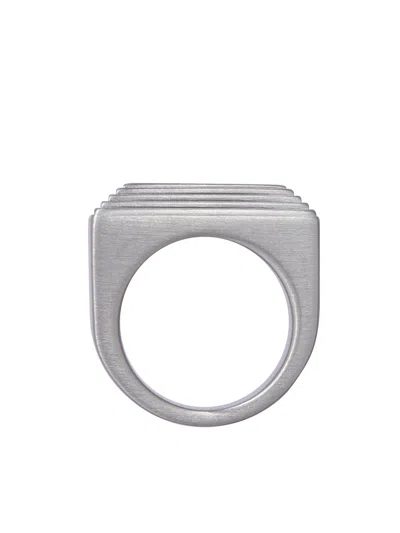 Rick Owens Etched Beveled Ring