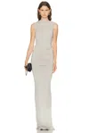 Rick Owens Eva Gown In Gray