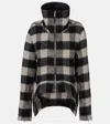 Rick Owens Exploder Checked Virgin Wool Jacket In Black