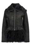 Rick Owens Exploder Zip-front Leather Jacket In Black