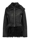 Rick Owens Exploder Zip-front Leather Jacket In Black