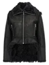 Rick Owens Exploder Zip-front Leather Jacket In Black
