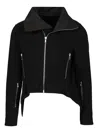 Rick Owens Exploder Jacket In Boiled Wool Coats Black In Black