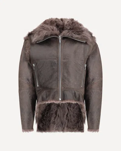 RICK OWENS EXPLODER SHEARLING JACKET