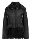 Rick Owens Exploder Zip-front Leather Jacket In Black