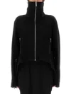 Rick Owens Black Edfu Gary Jacket In Stretch Lamb Leather In Black
