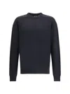 Rick Owens Exposed Stitching Wool Sweater In Black