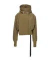Rick Owens Extra-long Sleeve Parka Jacket In Green