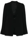Rick Owens Women Extreme Soft Blazer Jacket In Black