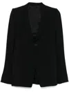 Rick Owens Women Extreme Soft Blazer Jacket In Schwarz