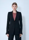 Rick Owens Extreme Soft Single-breasted Blazer In Blue