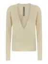 Rick Owens Extreme Sweaters And Cardigans Beige In Neutral