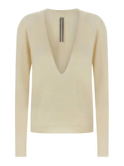 Rick Owens Extreme Sweater In Beige
