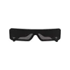 Rick Owens Rectangle Frame Sunglasses In Black