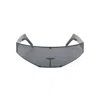 Rick Owens Cyclops Geometric Sunglasses Metal Frames In Gray