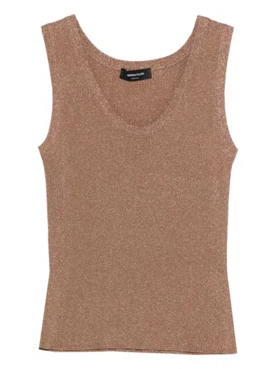 Rick Owens Fabiana Filippi Tank Top In Brown