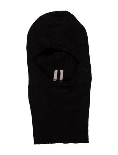 Pre-owned Rick Owens Face Mask In Black