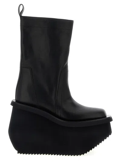 RICK OWENS 'FACTORY' ANKLE BOOTS