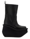 Rick Owens 14mm Factory Topstitching Platform Boots In Multi
